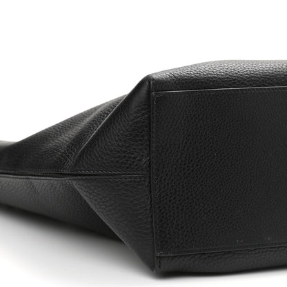 Valentino Garavani Grained Calfskin Rockstud Shoulder Tote Black 8 of 9