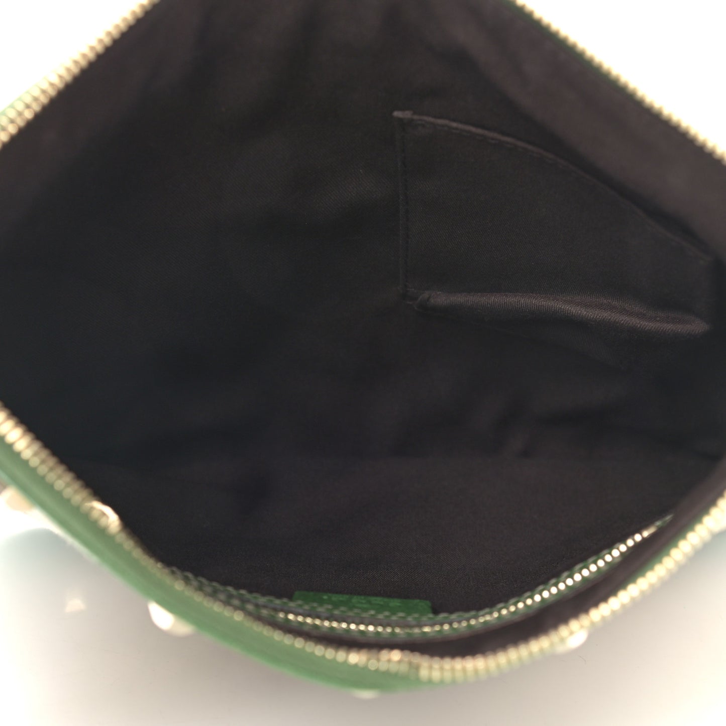 Monogram Studded Messenger Green