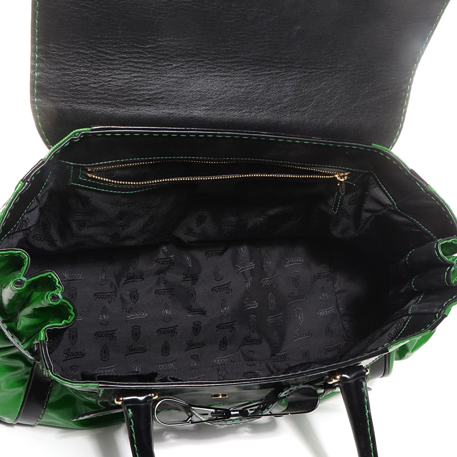 Gucci Dialux Large Queen Tote Green 5 of 7