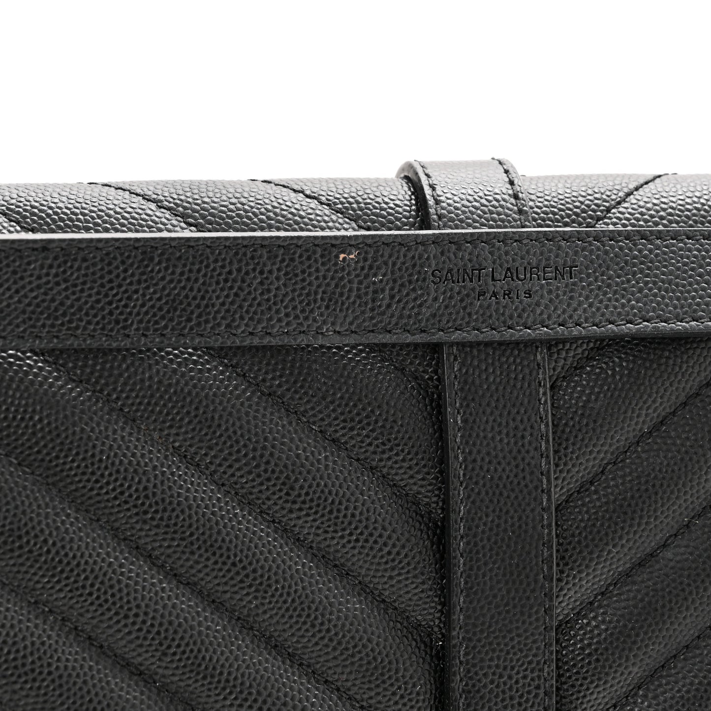 Grain De Poudre Textured Mixed Matelasse Large Triquilt Monogram Monochrome Satchel Black