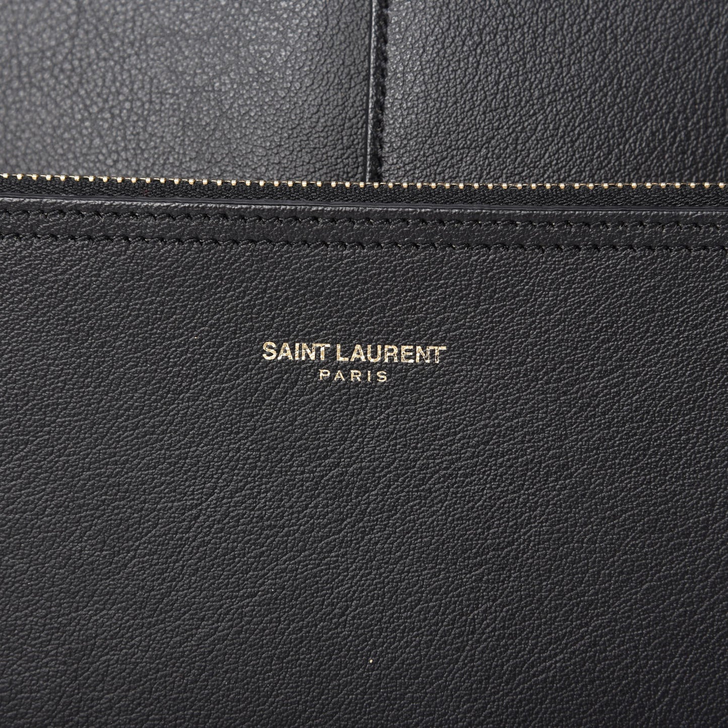 Calfskin Large Shopping Tote Black
