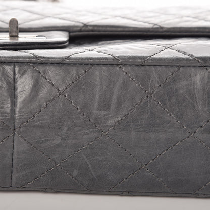 Chanel Aged Calfskin Quilted 50th Anniversary 2.55 Reissue Flap 226 Grey 12 of 13