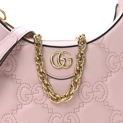 Gucci Calfskin GG Matelasse Mini Hobo Shoulder Bag Perfect Pink Natural 8 of 10