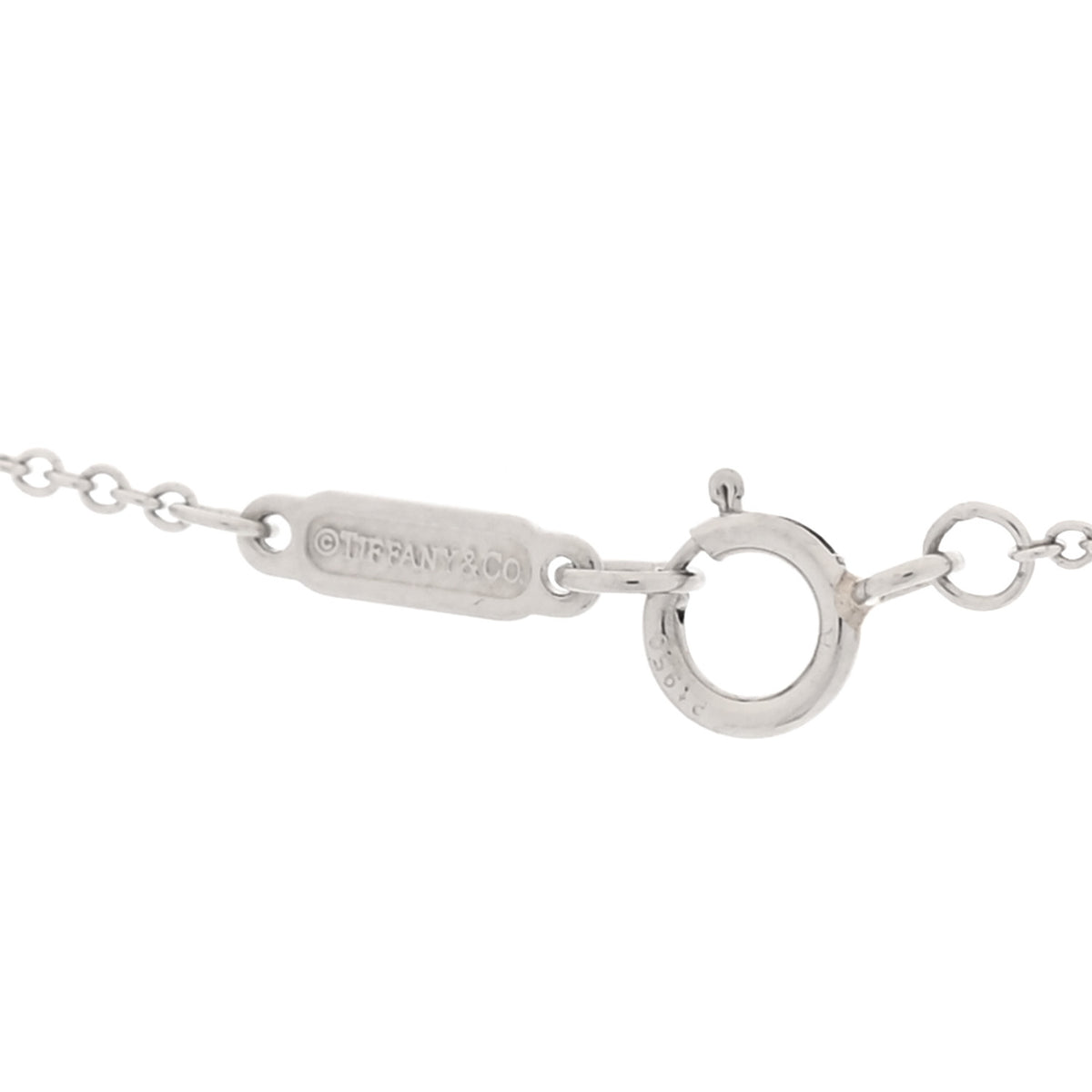 Tiffany Platinum Diamond Fleur de Lis Pendant Necklace 5 of 6