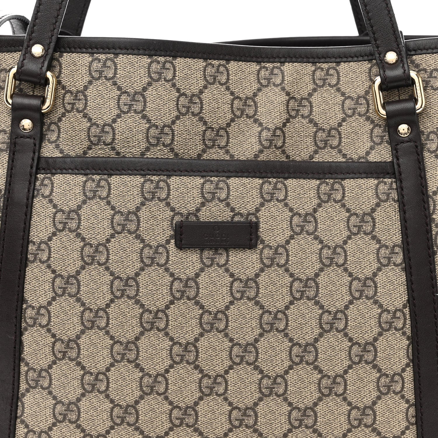 Gucci GG Supreme Monogram Medium Joy Tote Dark Brown 8 of 11