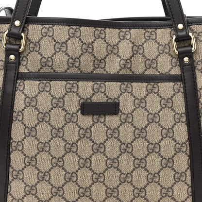 Gucci GG Supreme Monogram Medium Joy Tote Dark Brown 8 of 11