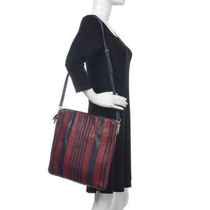 Balenciaga Agneau S Cushion Square Crossbody Dark Night Red 2 of 9