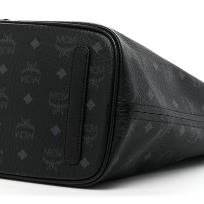 MCM Visetos Medium Liz Reversible Shopper Tote Black 11 of 12