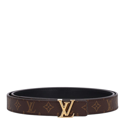 Louis Vuitton Calfskin Monogram 20mm LV Iconic Reversible Belt 85 34 Black 1 of 8