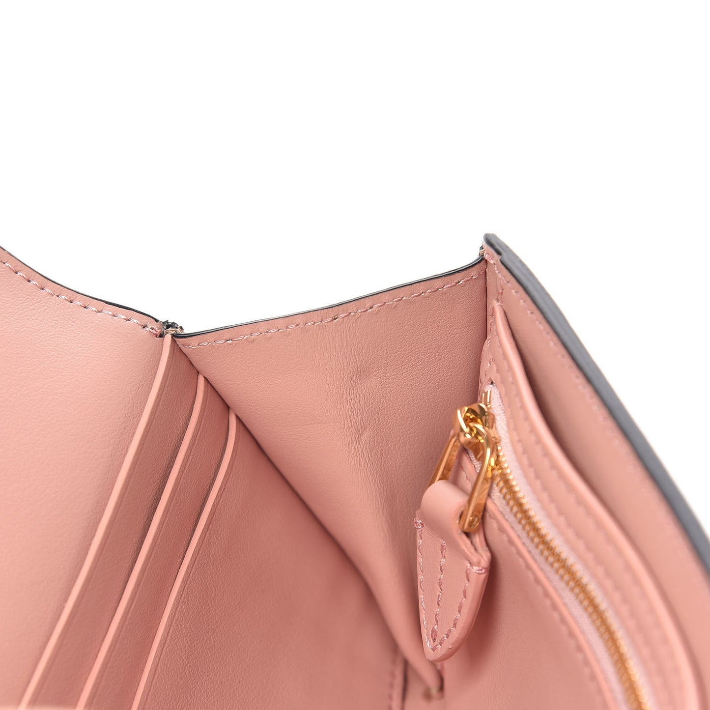 Grained Calfskin EKD Hollee Wallet Light Camel
