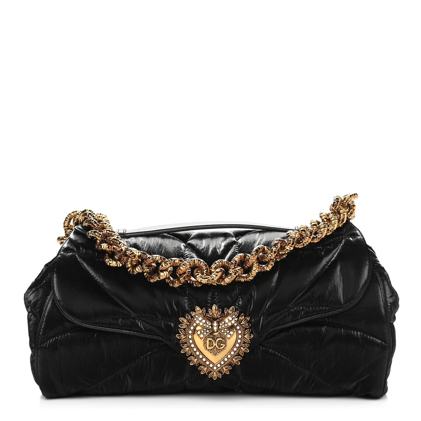 Nylon Devotion Shoulder Bag Black