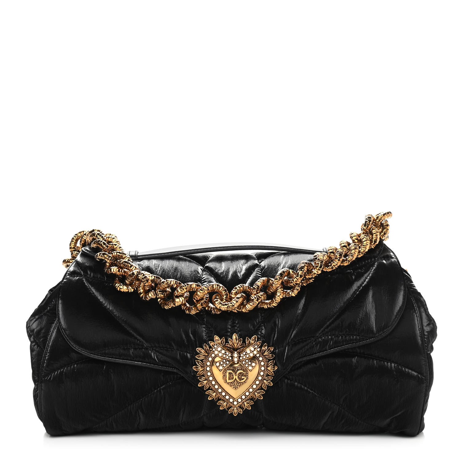 Dolce & Gabbana Nylon Devotion Shoulder Bag Black 1 of 13