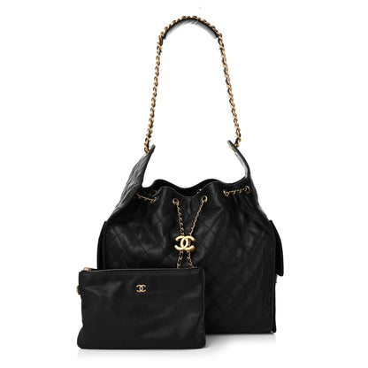Chanel Caviar Quilted Medium Chanel 25 Handbag Black 3 of 12