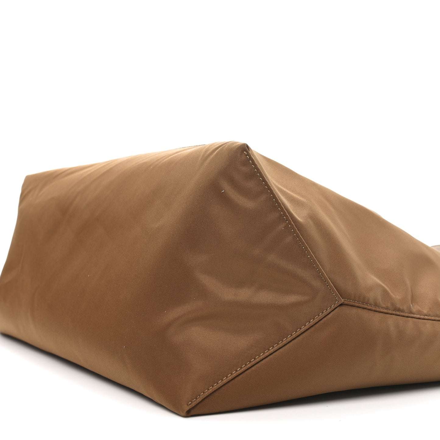 Re-Nylon Saffiano Large Tote Cork Beige