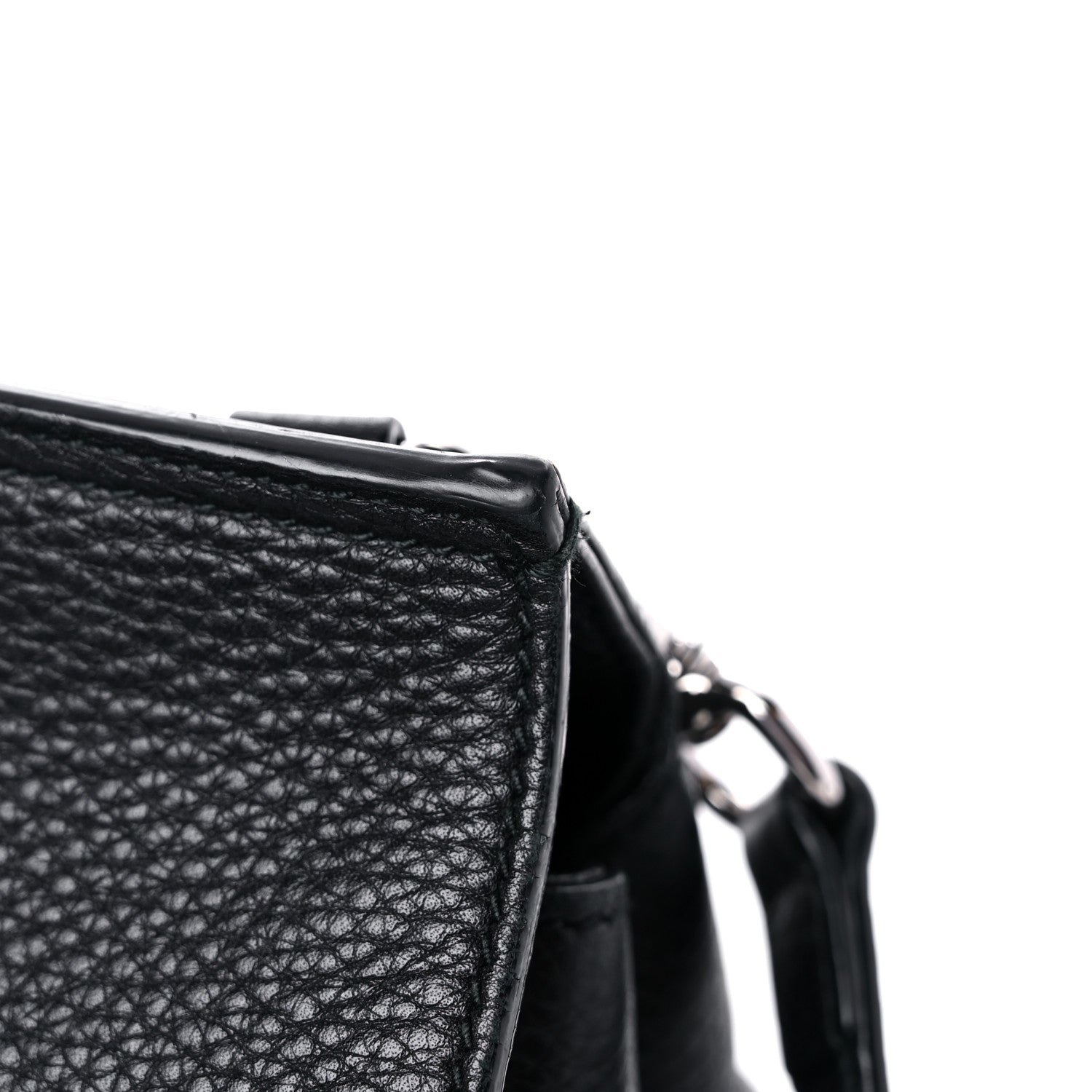Gucci Pebbled Calfskin Large Bamboo Daily Top Handle Bag Black 19 of 20