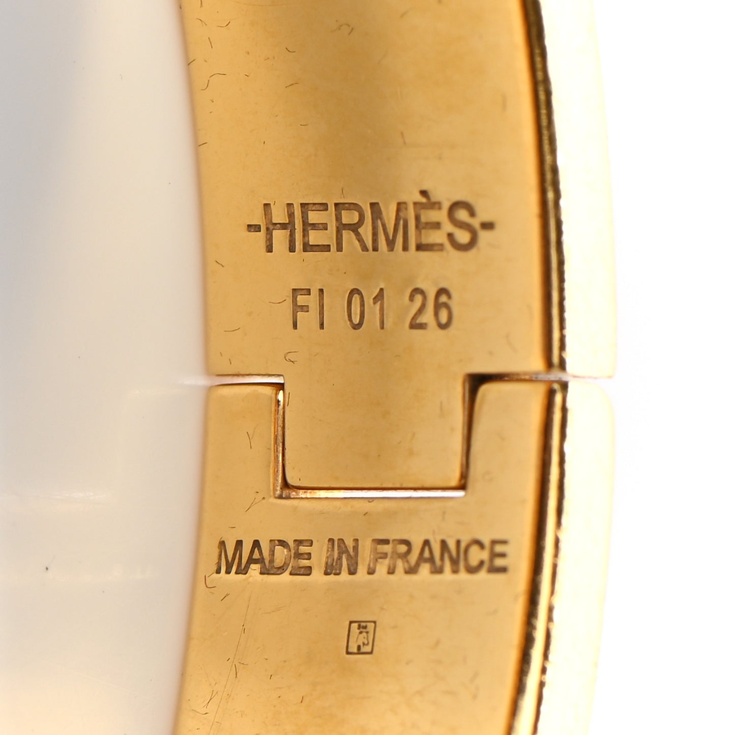 Enamel Narrow Clic Clac H Bracelet PM Black