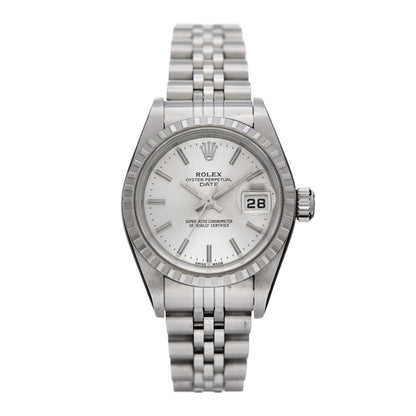 Rolex Stainless Steel 26mm Oyster Perpetual Date Watch Silver 79240 1 of 4