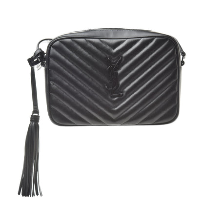 Saint Laurent Calfskin Matelasse Monogram Lou Camera Bag Black 1 of 10