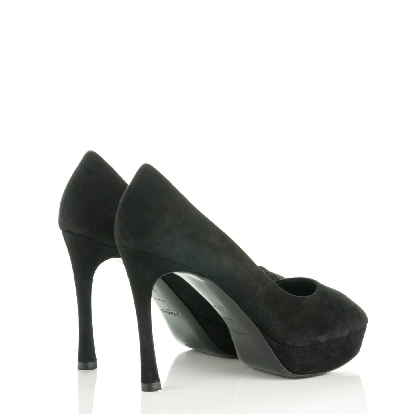 Suede Palais 80 Platform Pumps 37.5 Nero Black