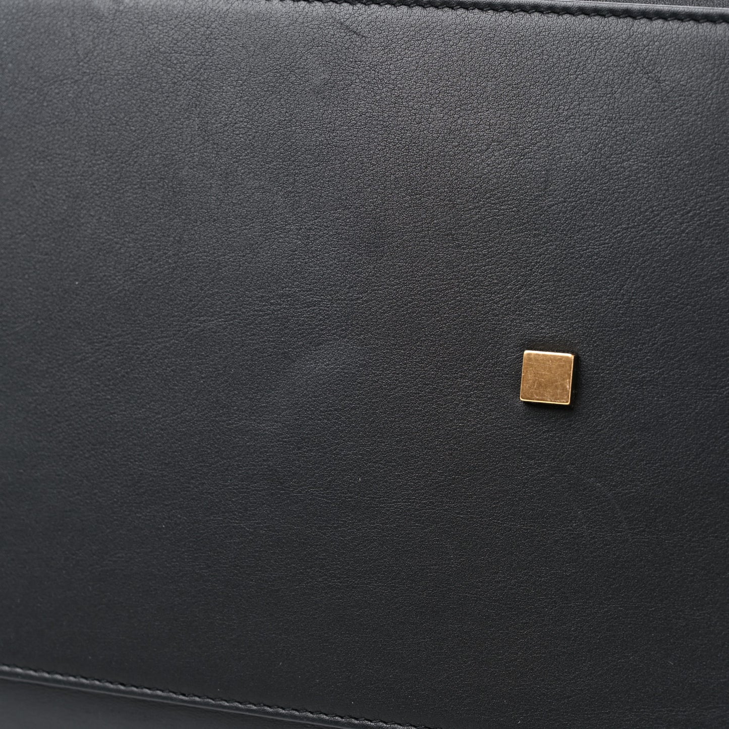 Calfskin Large Manhattan Shopper Tote Black