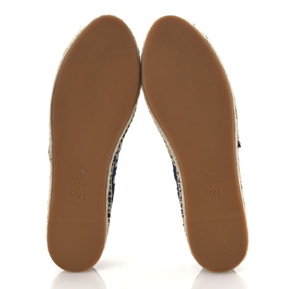 Christian Dior Oblique Embroidered Granville 15mm Espadrilles 40 Deep Blue 7 of 15