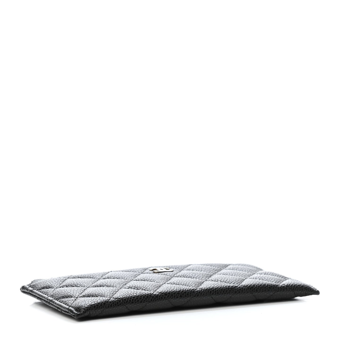 Caviar Quilted Classic Zip Pouch Black