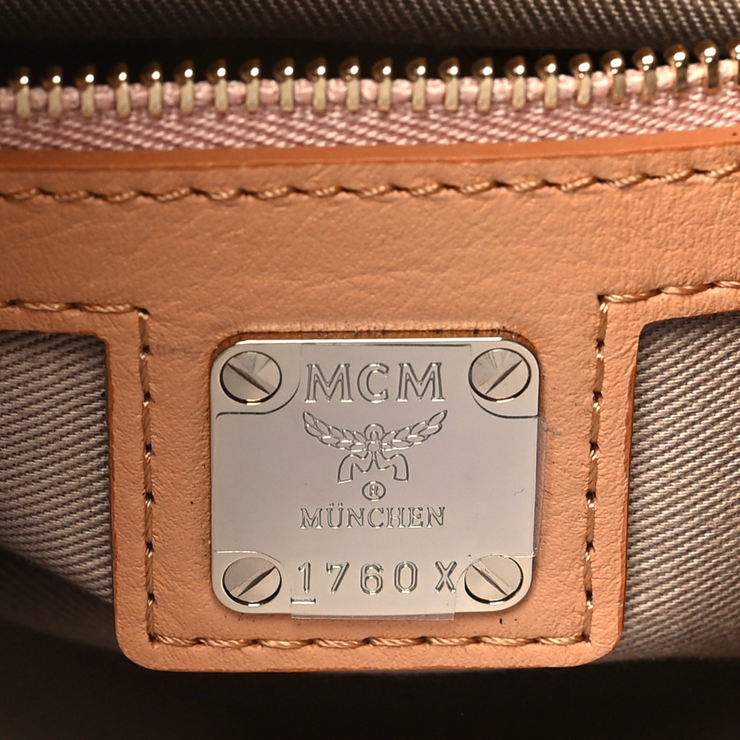 Calfskin Ottomar Monogram Small Essential Boston Bag Sandstone