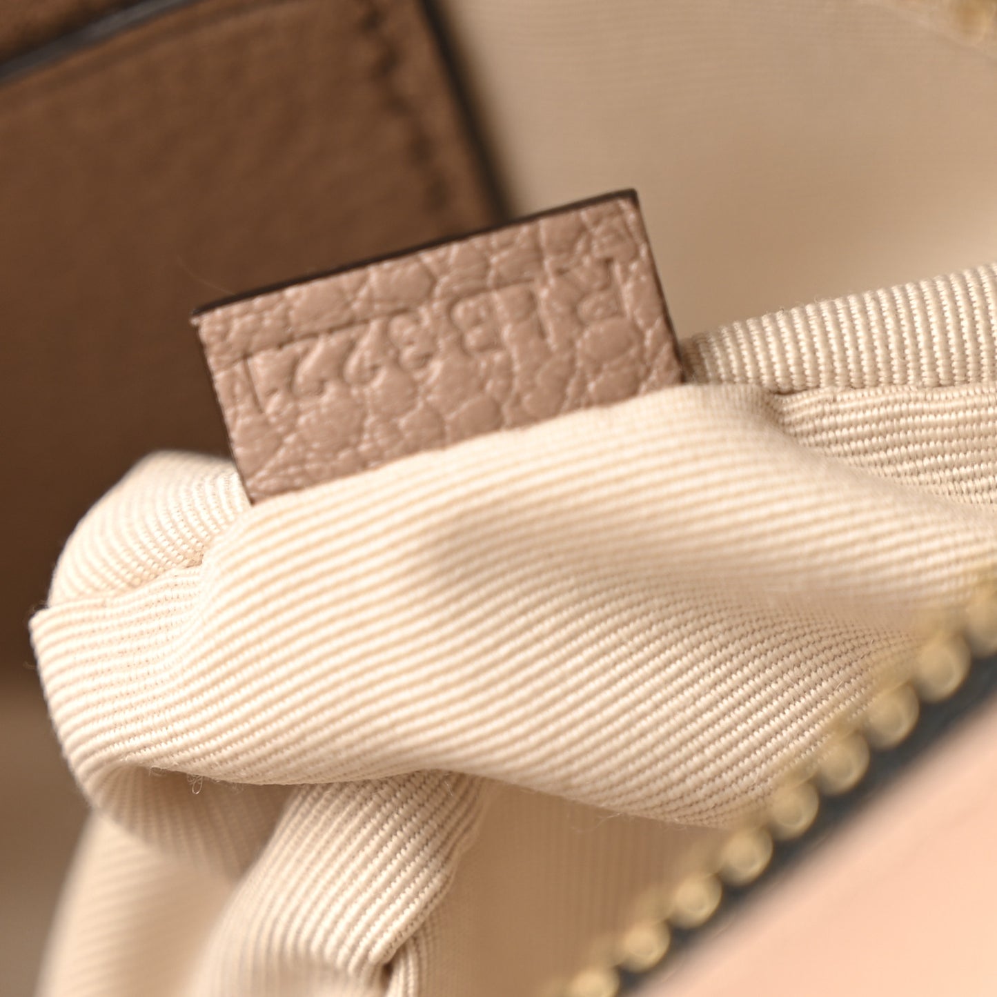 Calfskin Quilted The Moto Shot 21 Bag Dusty Beige