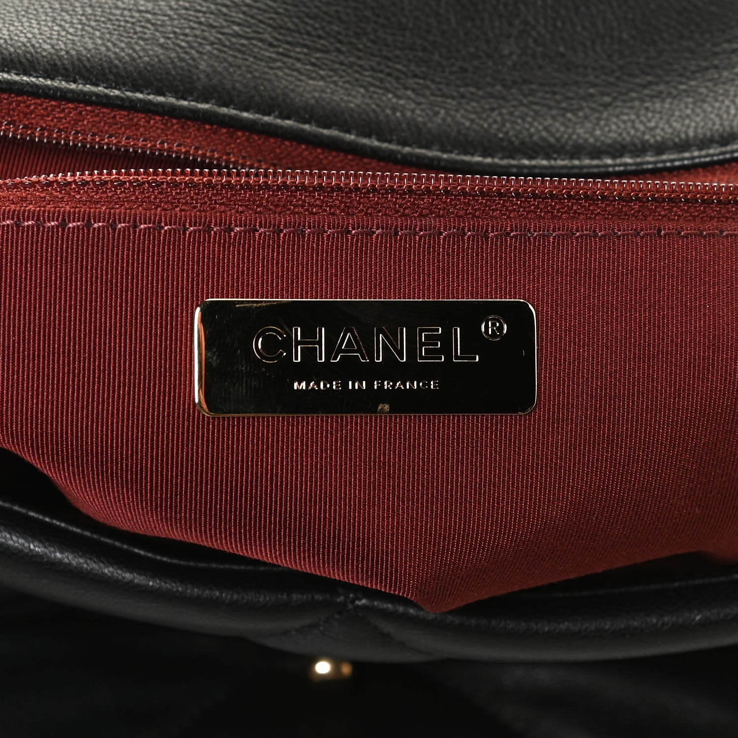 Chanel Lambskin Quilted Large Chanel 19 Flap Black 6 of 12