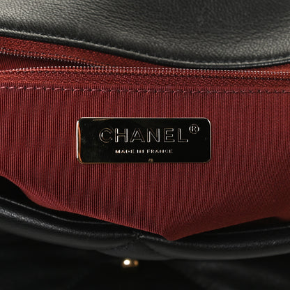 Chanel Lambskin Quilted Large Chanel 19 Flap Black 6 of 12