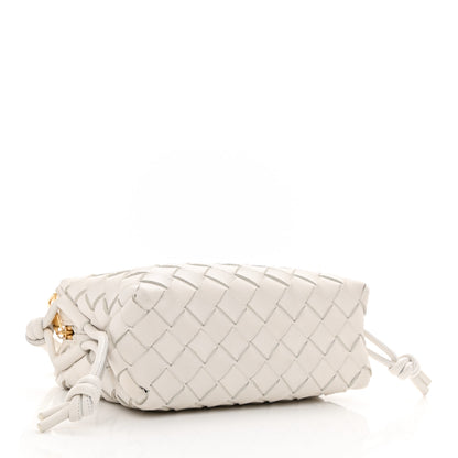 Bottega Veneta Nappa Intrecciato Mini Loop Camera Bag White 4 of 7