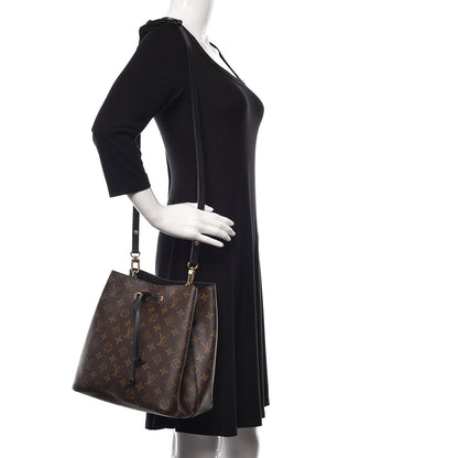 Louis Vuitton Monogram Neonoe MM Black 2 of 9