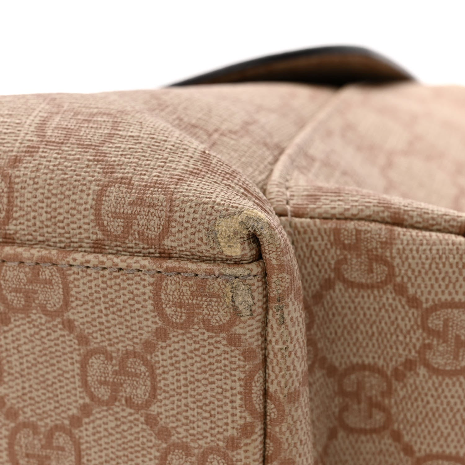 Gucci GG Supreme Monogram Messenger Diaper Bag Beige 11 of 12
