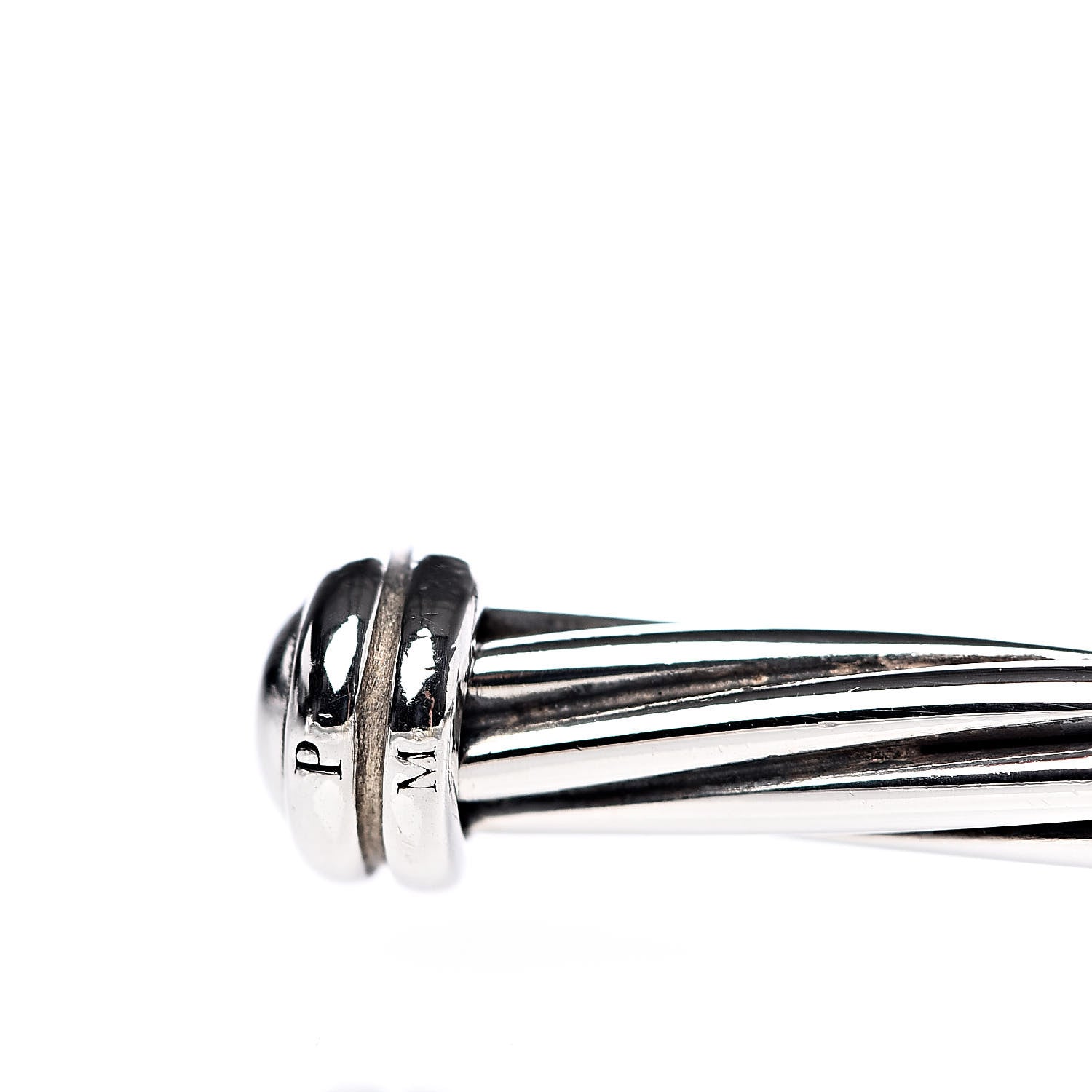 David Yurman Sterling Silver 14K Yellow Gold DY Whispers Te Amo Bracelet 5 of 5