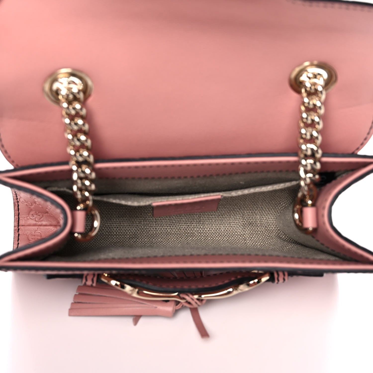 Gucci Microguccissima Mini Emily Shoulder Bag Soft Pink 5 of 11