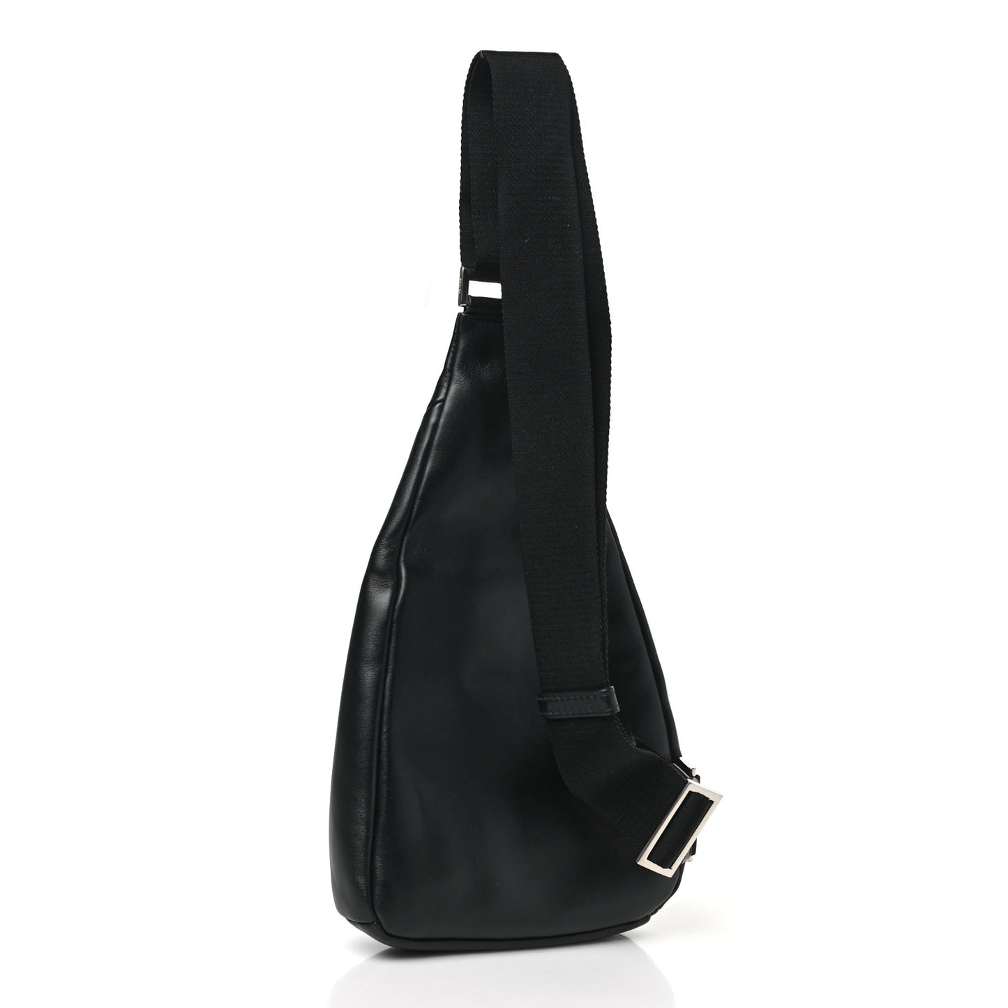 Softy Calfskin Triangle Cross Bag Black