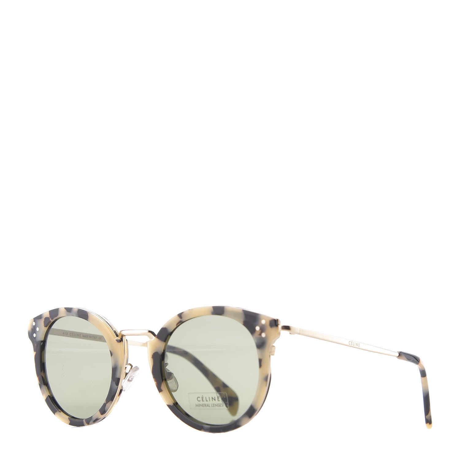 Celine Round Sunglasses CL40011U Tortoise 1 of 10
