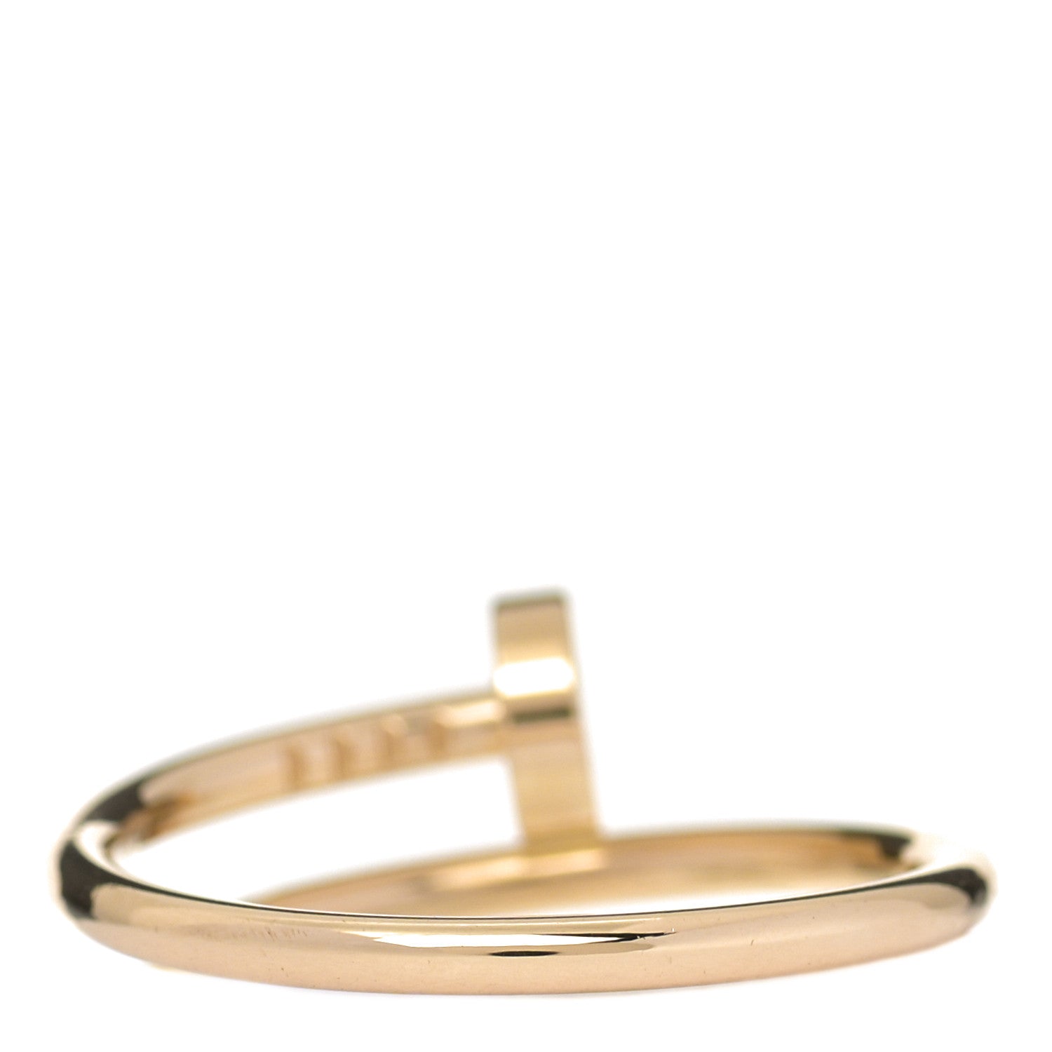 Cartier 18K Yellow Gold Small Juste Un Clou Ring 56 7.5 3 of 4