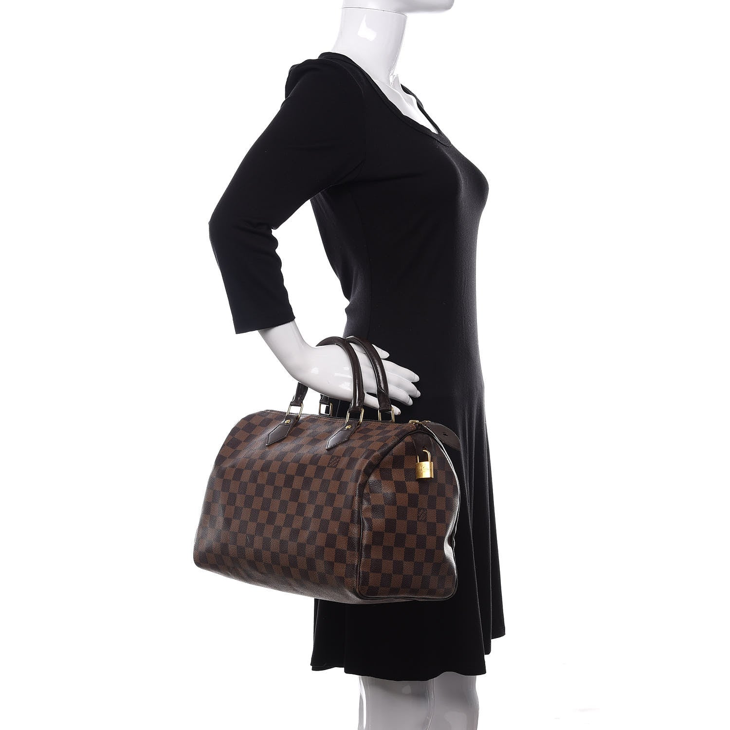 Louis Vuitton Damier Ebene Speedy 30 2 of 15