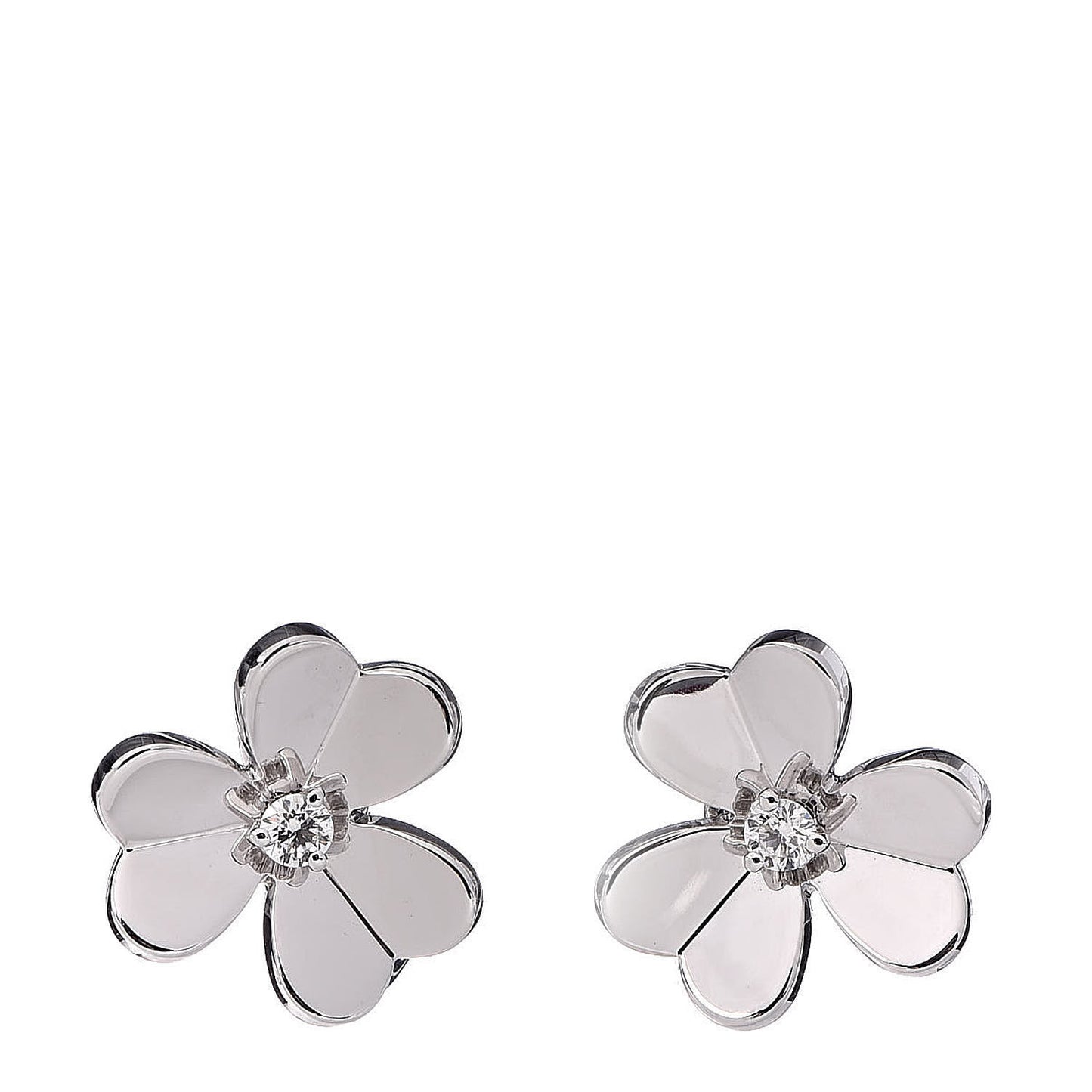 18K White Gold Diamond Small Frivole Earrings
