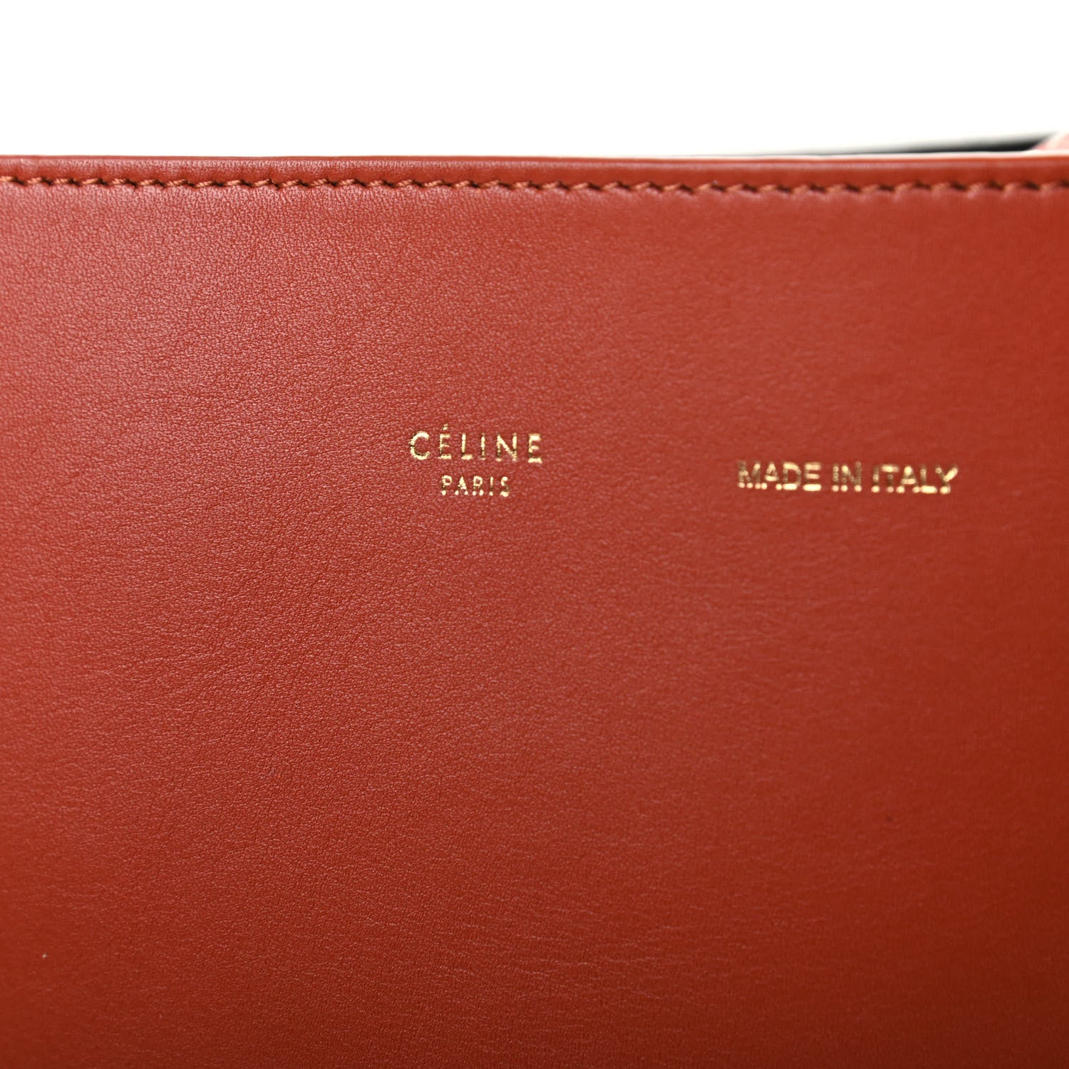 Celine Shiny Smooth Calfskin Zebra Printed Calf Hair Small Twisted Cabas Chalk Brick 8 of 9