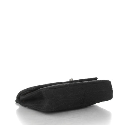 Chanel Jersey Coco's Croc 2.55 Reissue 226 Flap Black 4 of 8
