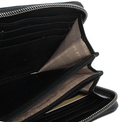 Burberry Supernova Check Patent Large Ziggy Zip Around Wallet Black 10 of 10
