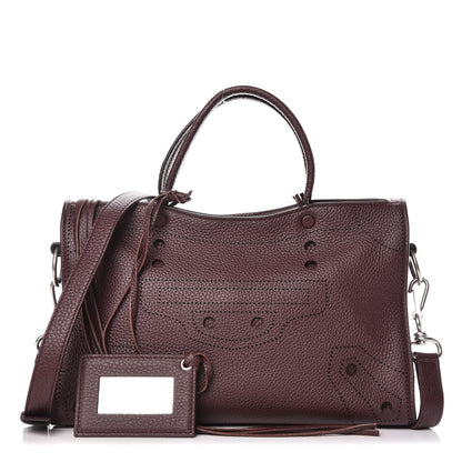 Balenciaga Veau Grana Perforated Blackout Hardware S City Rouge Acajou 1 of 10
