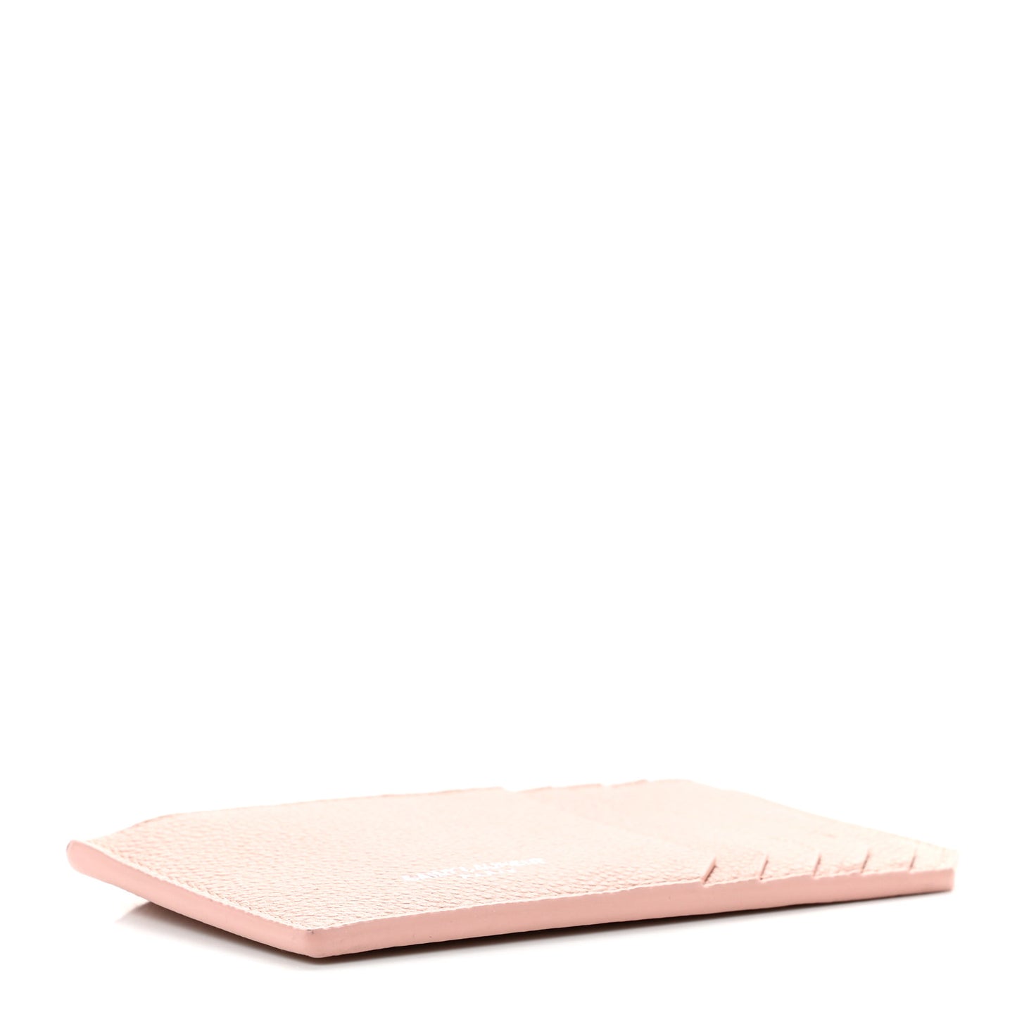 Grained Calfskin 5 Fragments Zip Pouch Card Holder Rose Antic