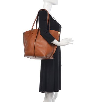 Chloe Smooth Calfskin Medium Vick Tote Caramel 2 of 9
