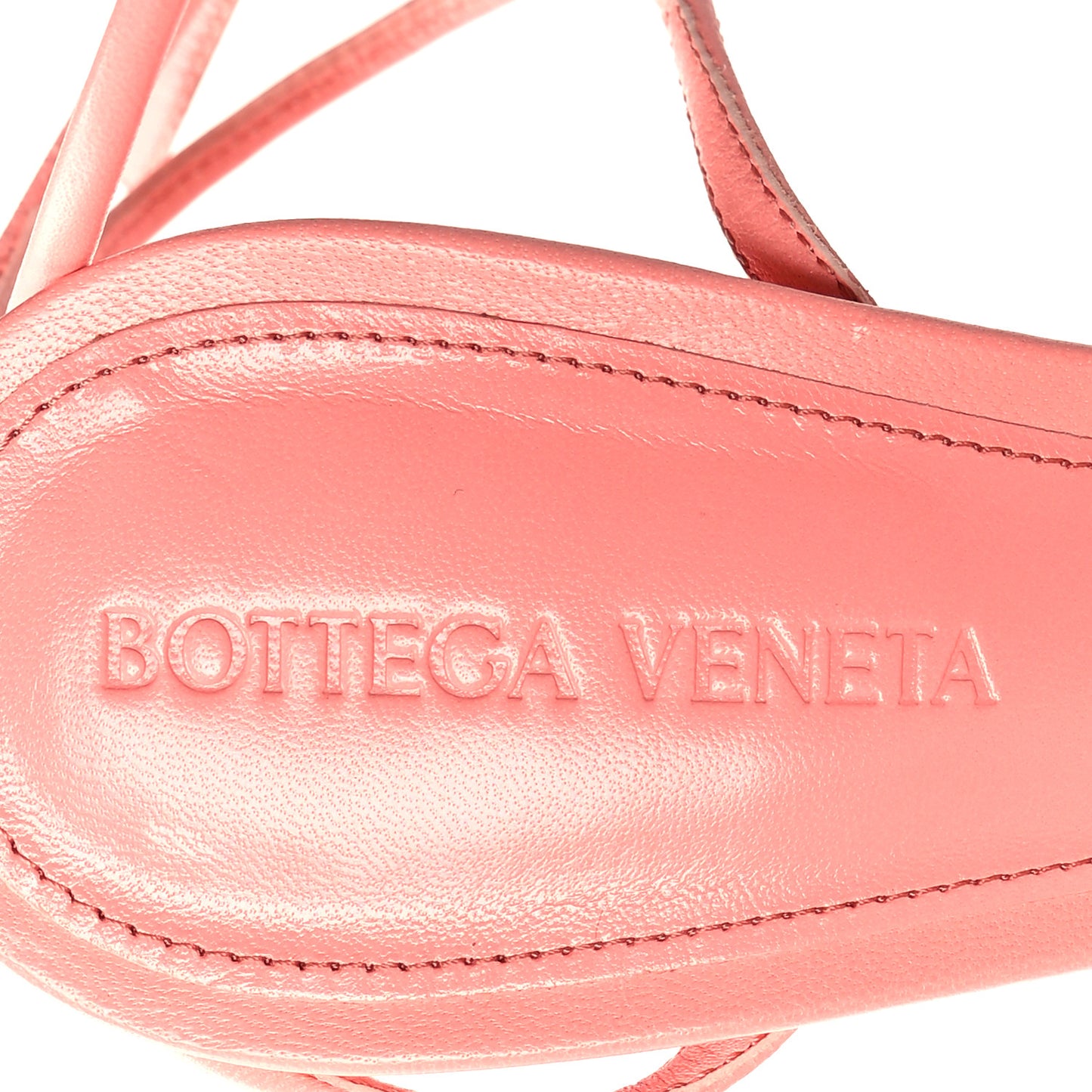 Lambskin Feather Dot Sandals 37.5 Flamingo
