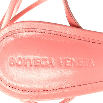 Bottega Veneta Lambskin Feather Dot Sandals 37.5 Flamingo 6 of 7