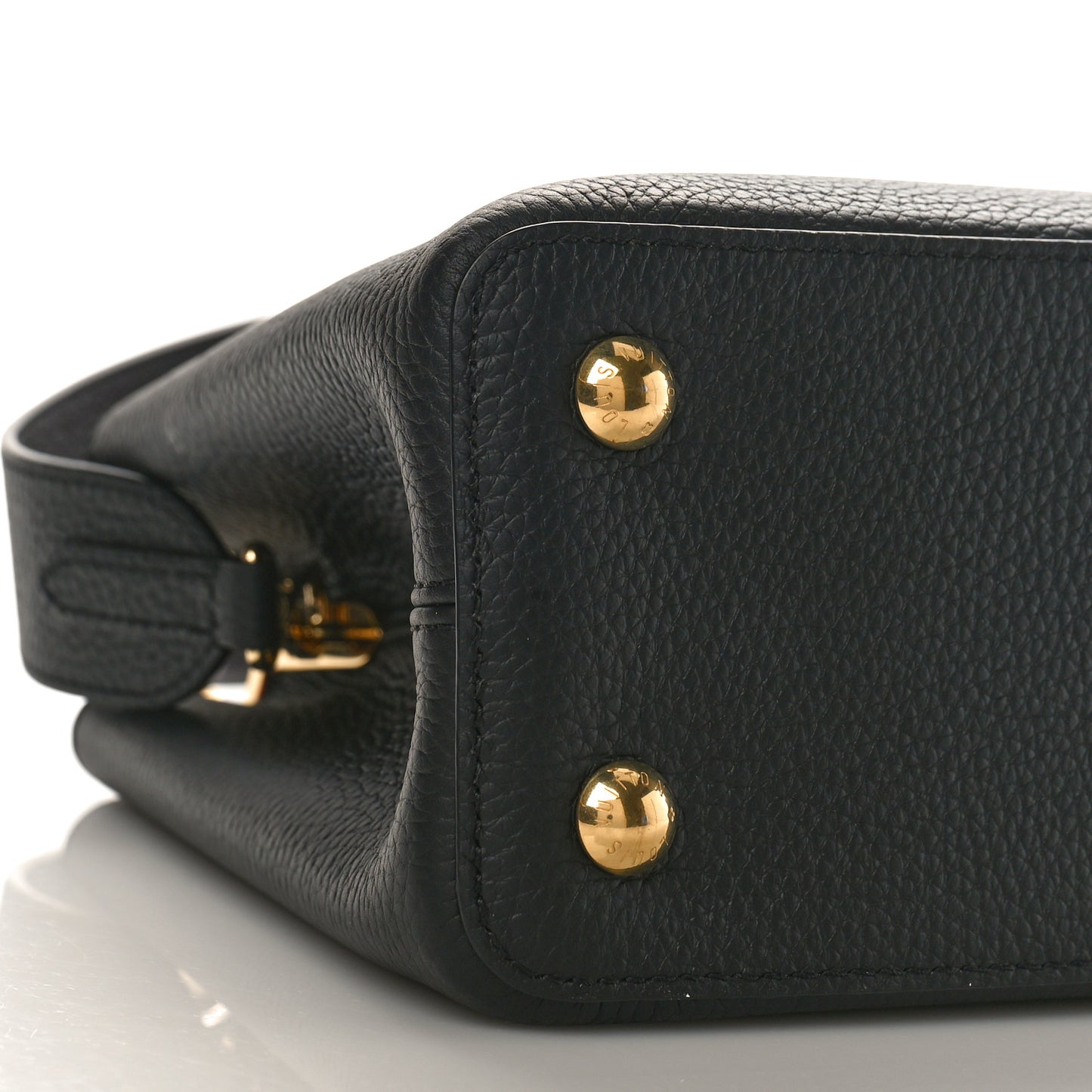 Taurillon Capucines PM Black Rose Berlingot