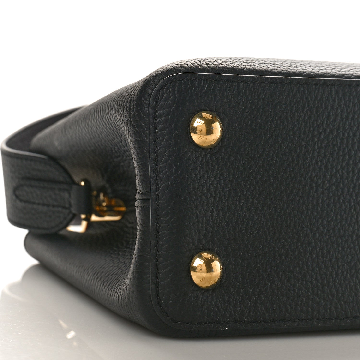 Louis Vuitton Taurillon Capucines PM Black Rose Berlingot 6 of 8